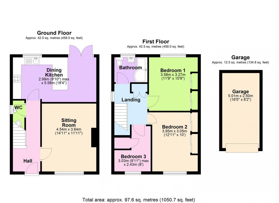 Floorplan for Ash Tree Road, Bedale