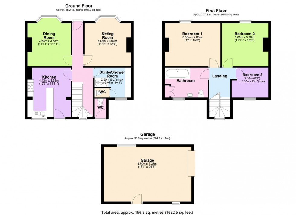 Floorplan for Sussex Street, Bedale