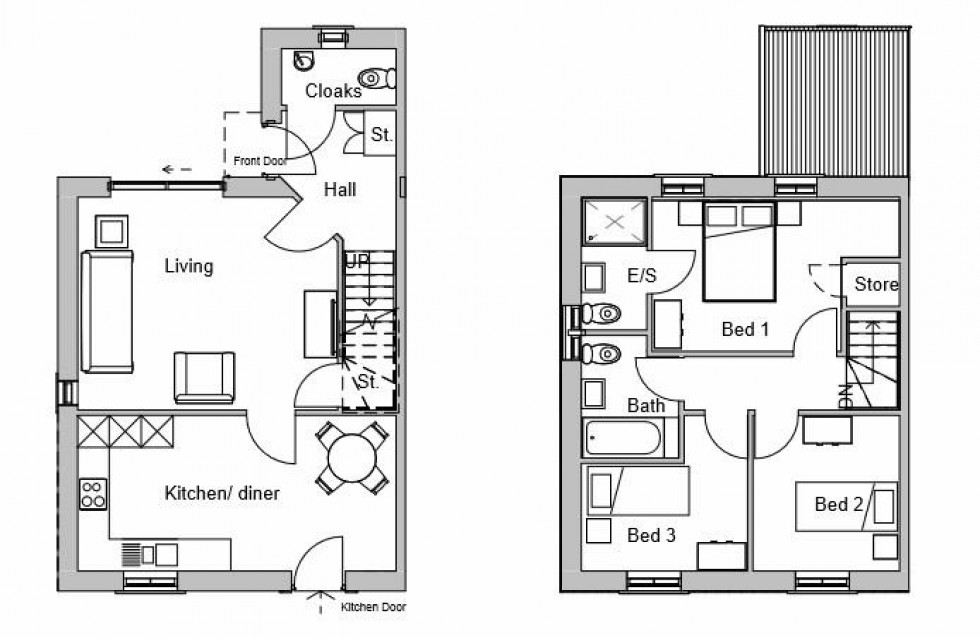 Floorplan for Sussex Street, Bedale