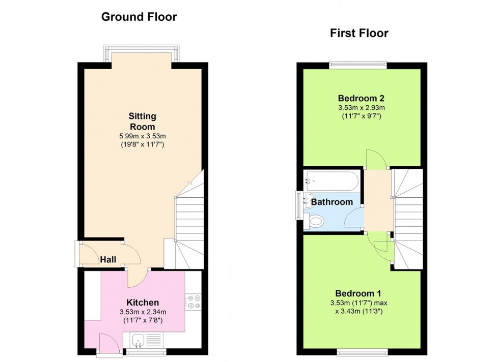 Floorplan for 9 Easby Close, Bedale