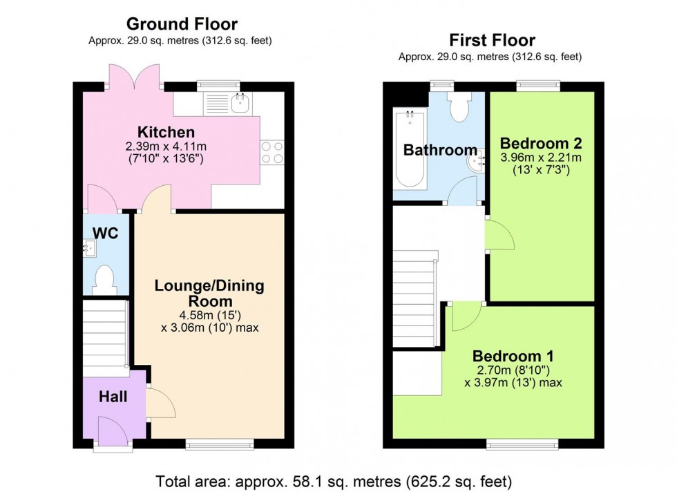 Floorplan for Lincoln Close, Catterick Garrison