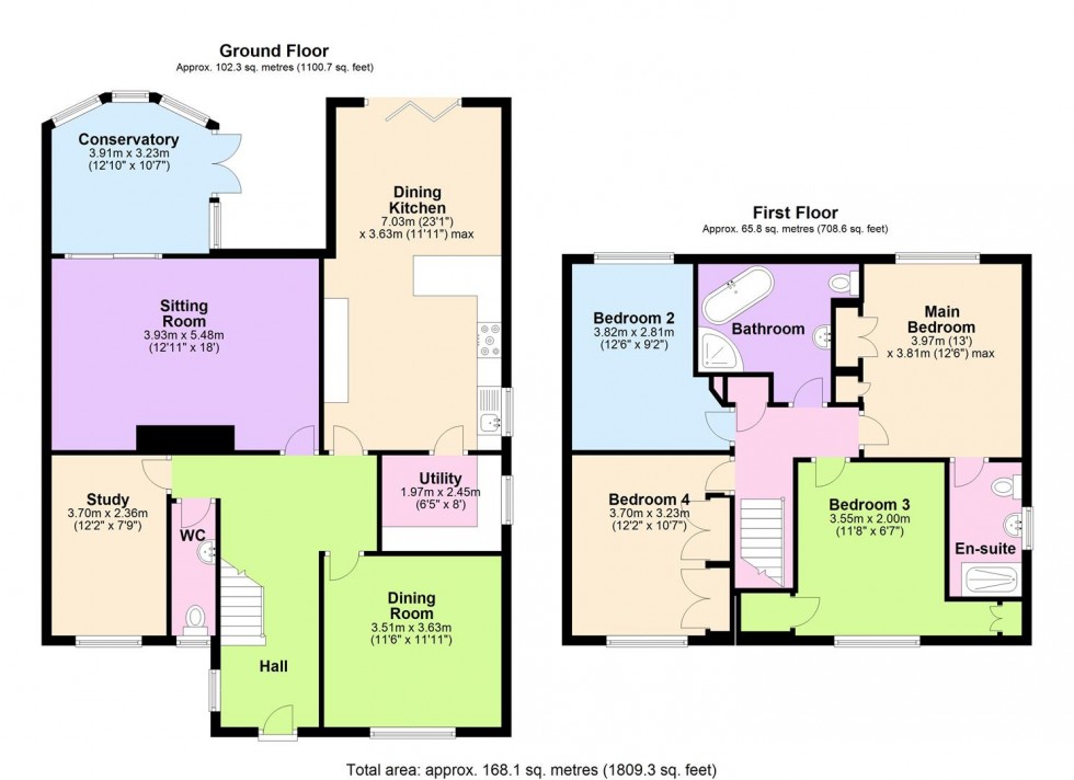 Floorplan for Burneston, Bedale