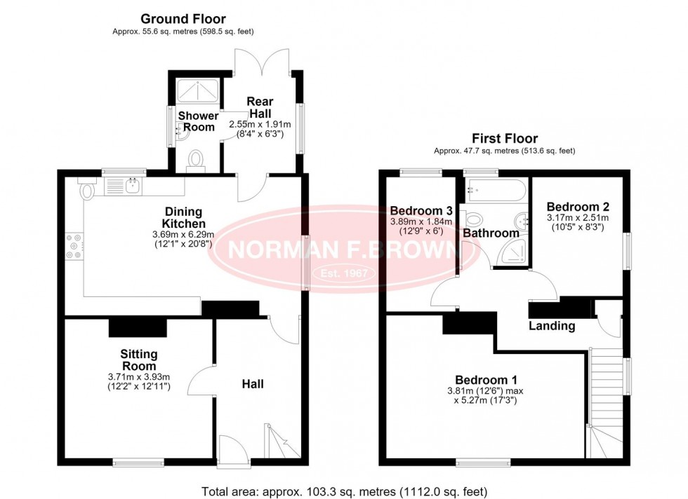 Floorplan for Victoria Terrace, Bedale