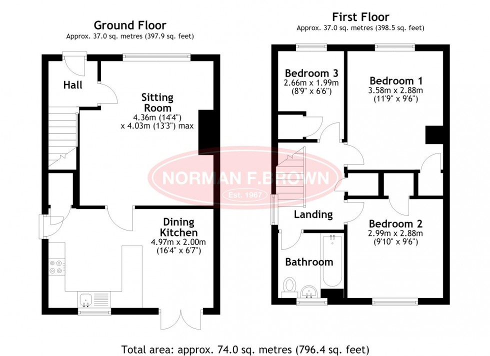 Floorplan for Oak Tree Road, Bedale