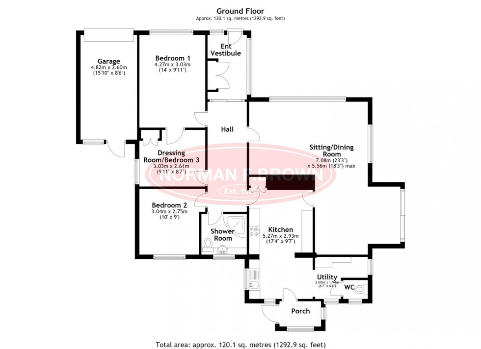 Floorplan for Grange Road, Bedale